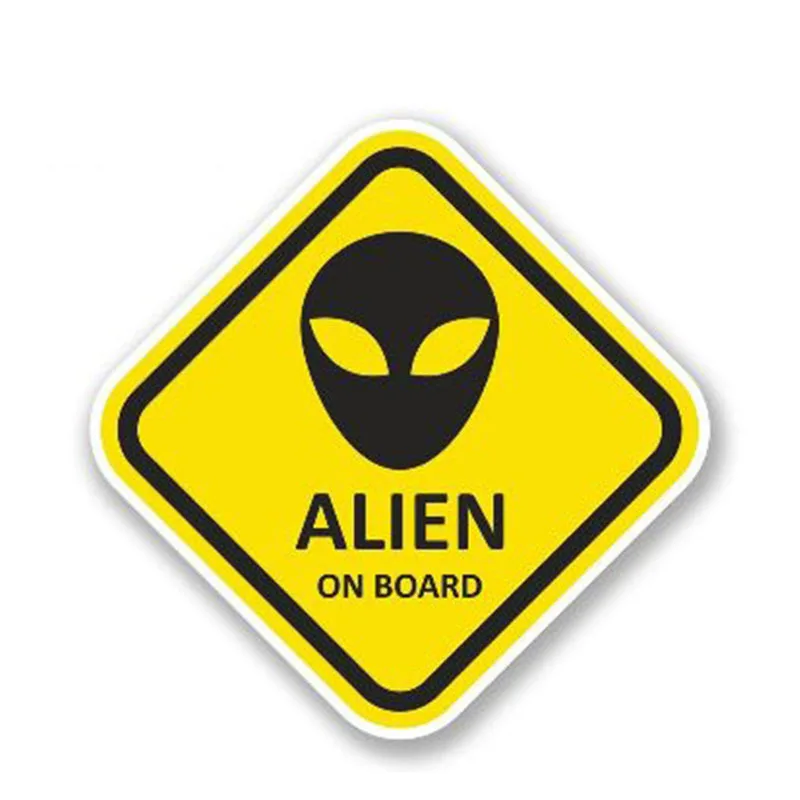 

Креативная наклейка Alien на борту автомобиля, аксессуары для стайлинга автомобиля, декоративное покрытие, царапины, водонепроницаемый ПВХ 13 ...