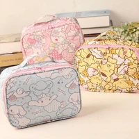 hello kitty cosmetic bag cartoon wash bag melody portable travel storage bag multifunctional pom pom purin organizing bag