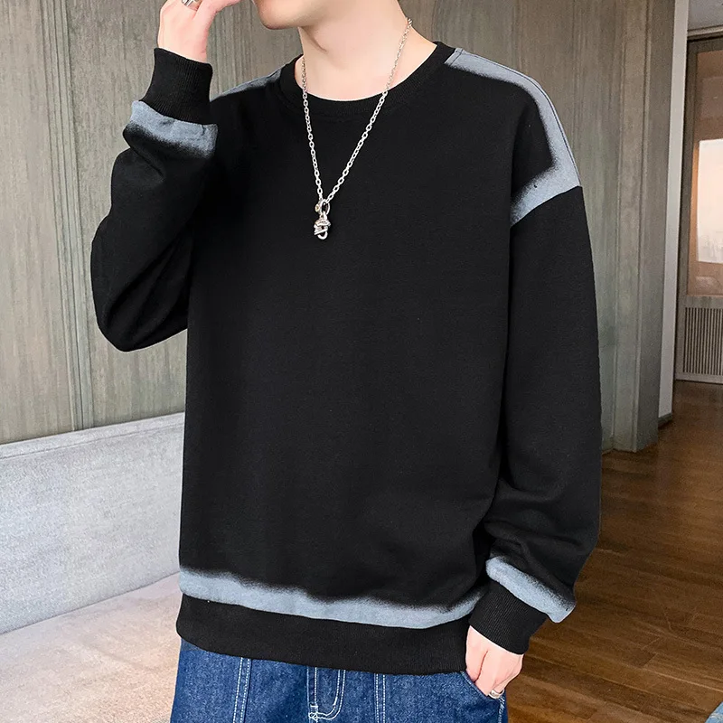 

Футболка Liseaven мужская с длинным рукавом, однотонная Повседневная рубашка с круглым вырезом, топы