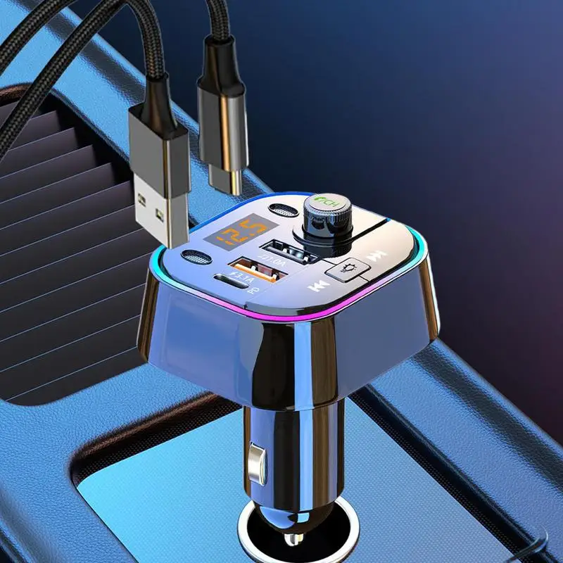 Автомобильный адаптер BT автомобильный радиоприемник FM-передатчик с компактным