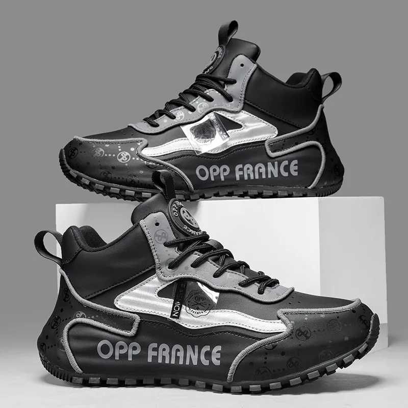 Кроссовки на массивной подошве для мужчин и женщин повседневная кожаная обувь