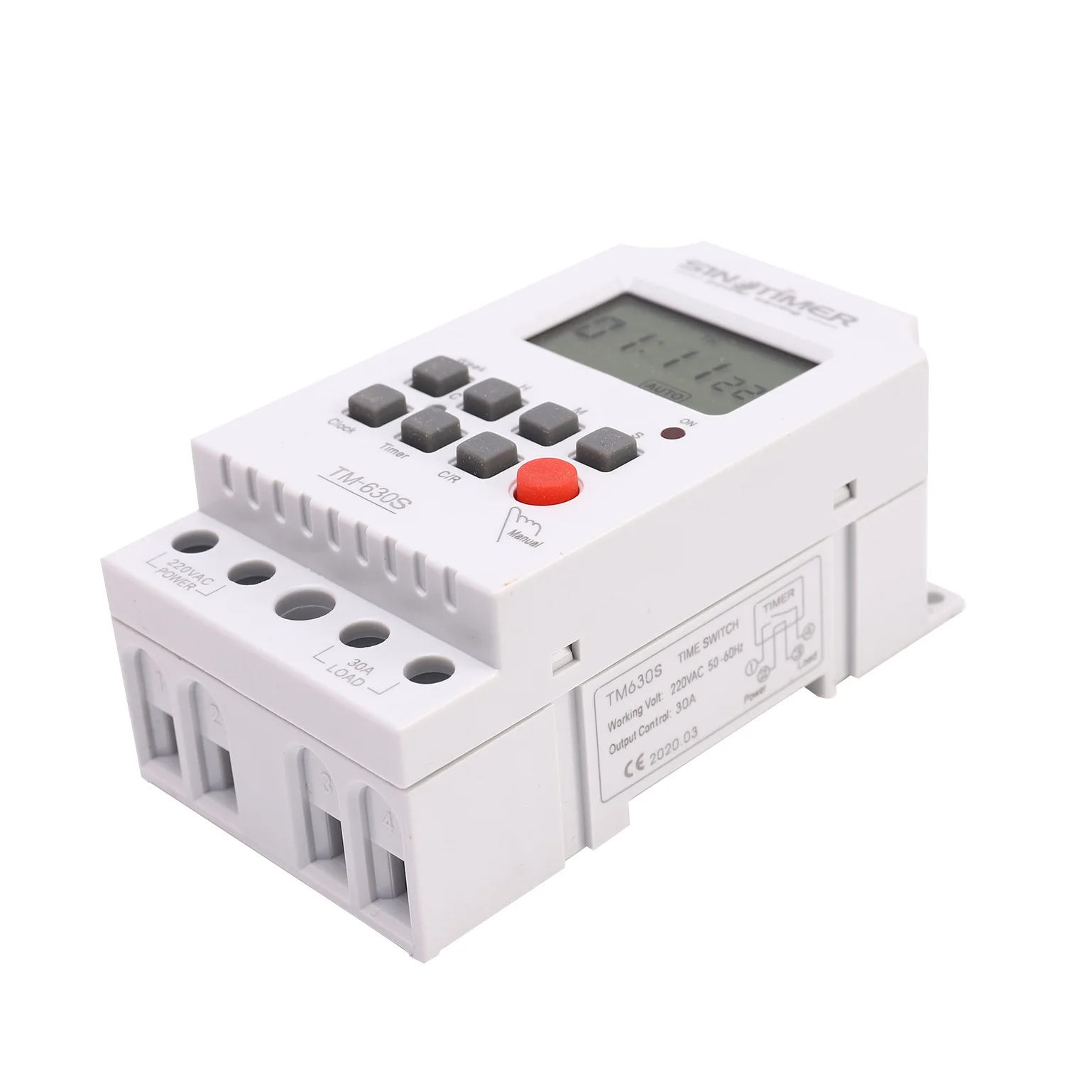 Цифровой таймер Sinotimer 220 В с большим экраном