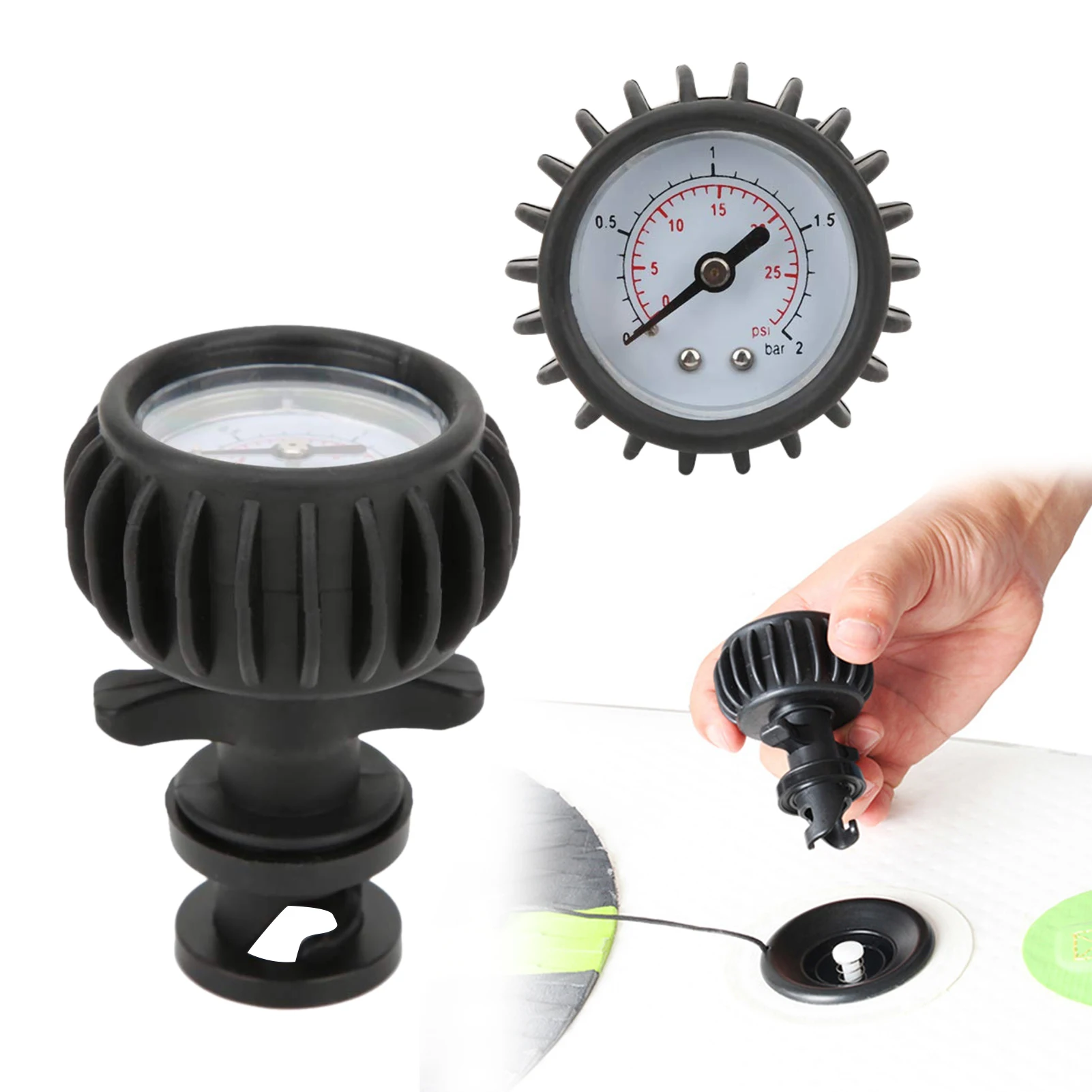 

Лодочный барометр, ПВХ устройство для измерения давления в лодках, 0-2 бар/0-30 фунтов на кв. дюйм