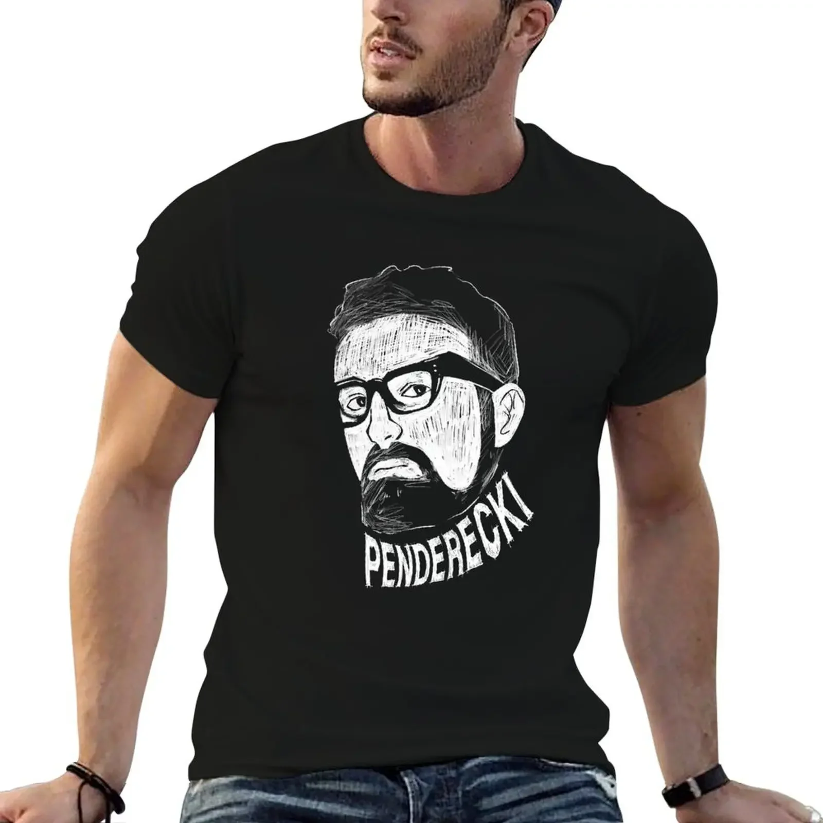 Krzysztof Penderecki Shirt футболка уличная одежда для мальчика большого размера с рисунком