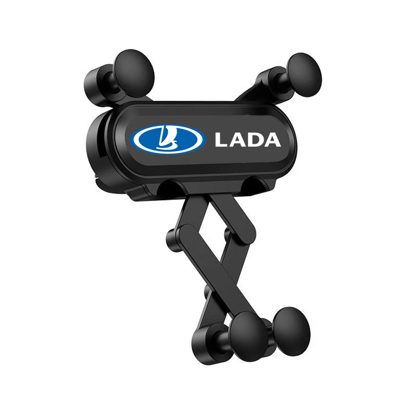 

ABS Gravity Sensing Phone Holder Car Air Vent Mount Stand For LADA logo Priora Sedan sport Kalina Granta Vesta niva largus XRay