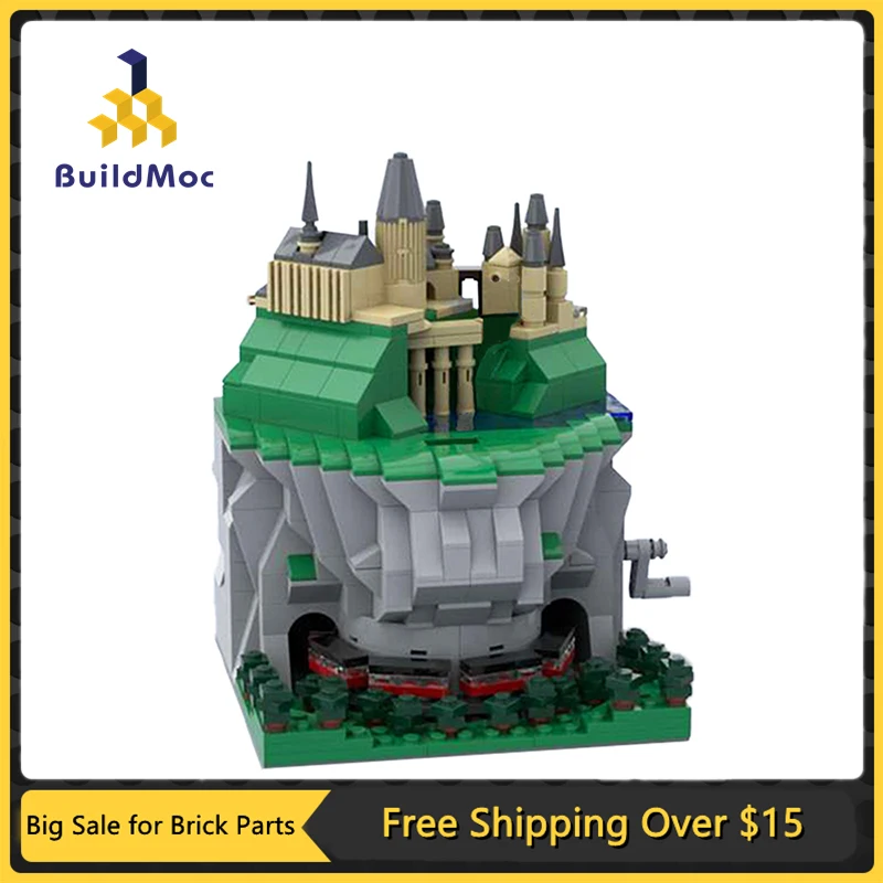 

MOC Back to School Kinetic Sculpture Building Blocks Kit Harry City Street View Series Brick Model DIY Kids Toys Birthdays Gift
