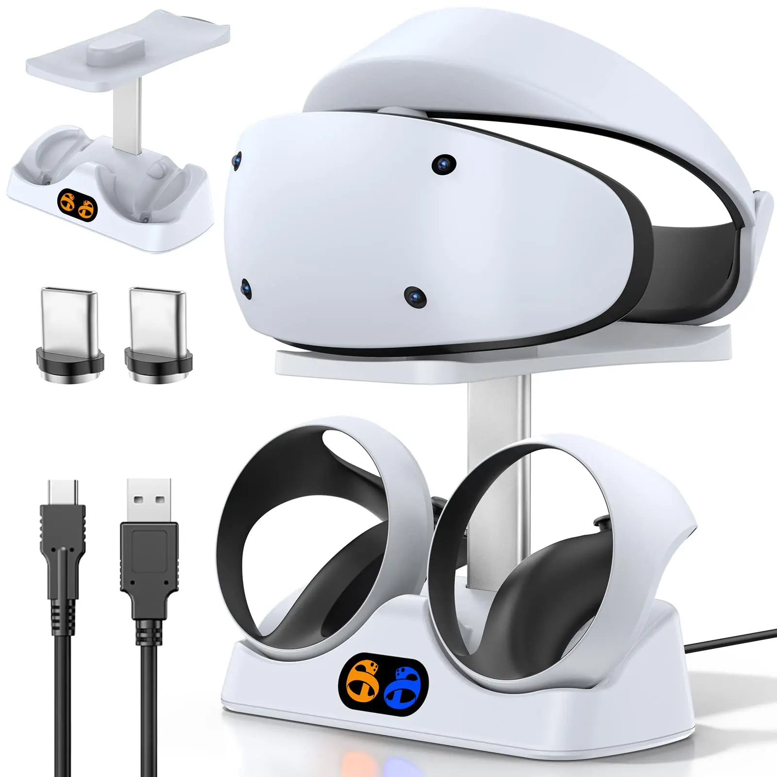 

Charging Station for PSVR 2 Controller, Lightning Charging Dock for PS5 VR2, VR Sense Controller Charger for PSVR2 Accessories