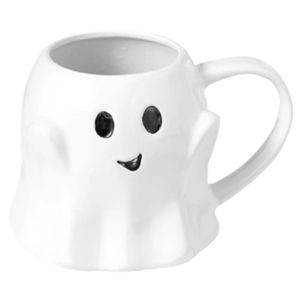 

Halloween Themed Water Mug Ghost Element Ceramic Mug Coffee Mug With Handle