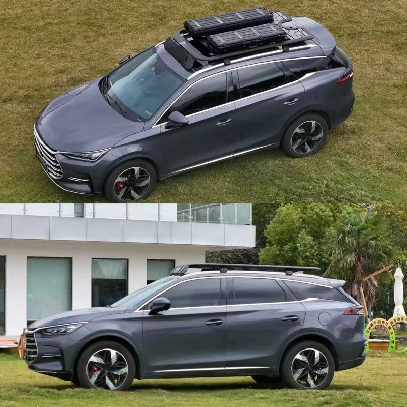 Фото Багажник на крышу для Song PLUS 2019-2025, Song PRO, BYD Tang 2018-2025, изготовлен из высококачественного алюминиевого сплава. №4