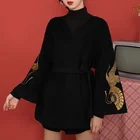 Женские китайские Топы черного цвета 2021, японское кимоно, хаори ханьфу, топ, костюм Тан, одежда в китайском стиле для нового года для женщин 12
