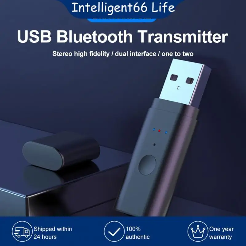 

Transmission Equipment -compatible Adaptor Usb -compatible 5.2 Transmitter 1pc Plug And Play Black