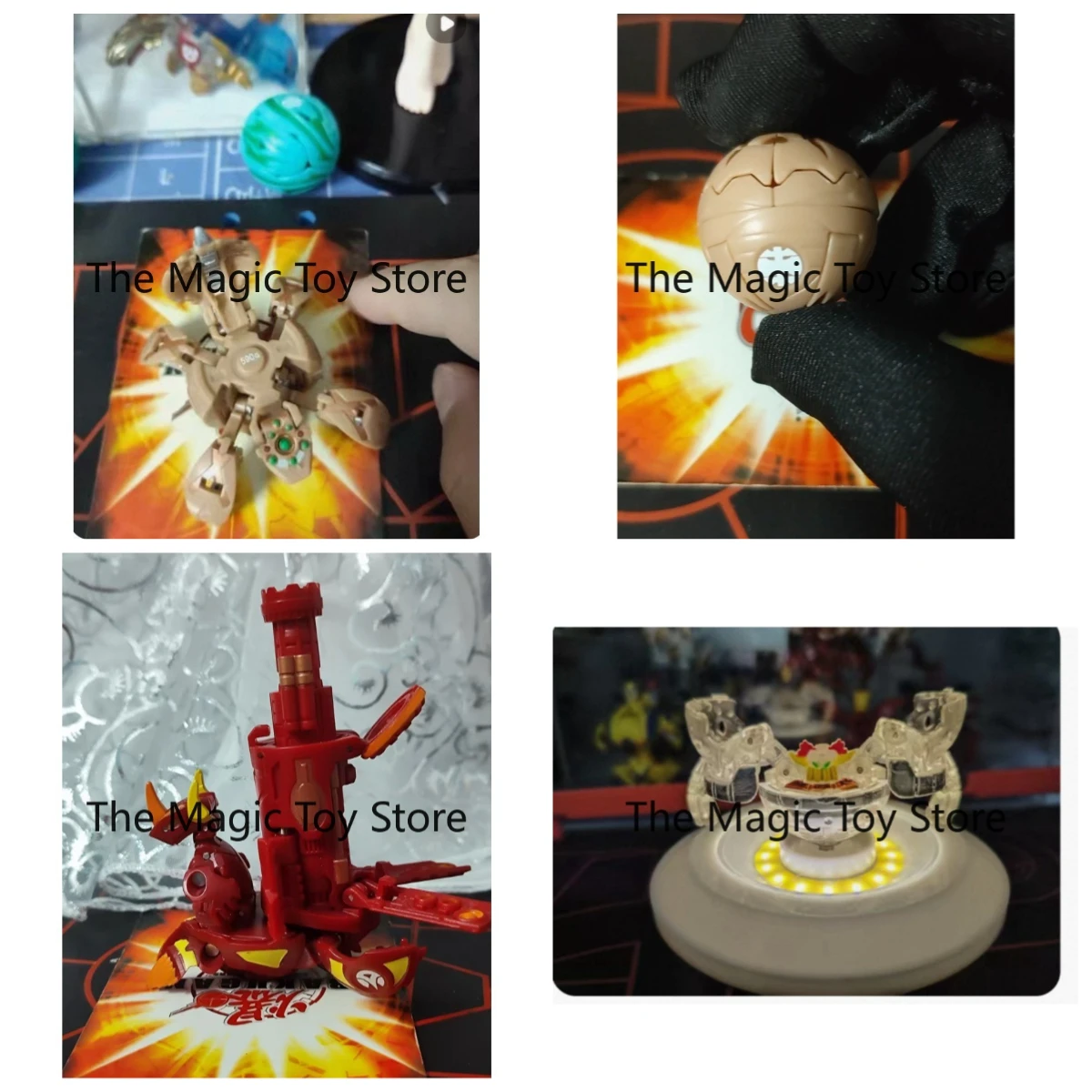 Фото Оригинальная фигурка Sega First-Generation Bakugan Fire-Attribute Gene BAKUGAN TRAP TRIPOD EPSILON — игрушка в подарок, коллекционная модель №1