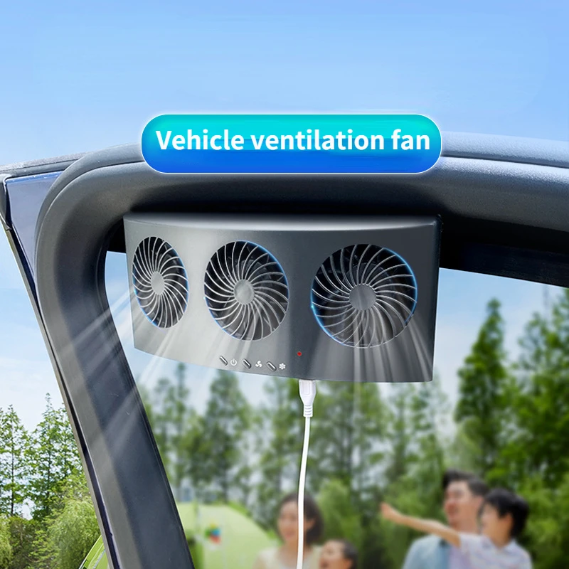 

summer car exhaust fan Car interior radiator odor fan Exhaust deodorant cooling fan
