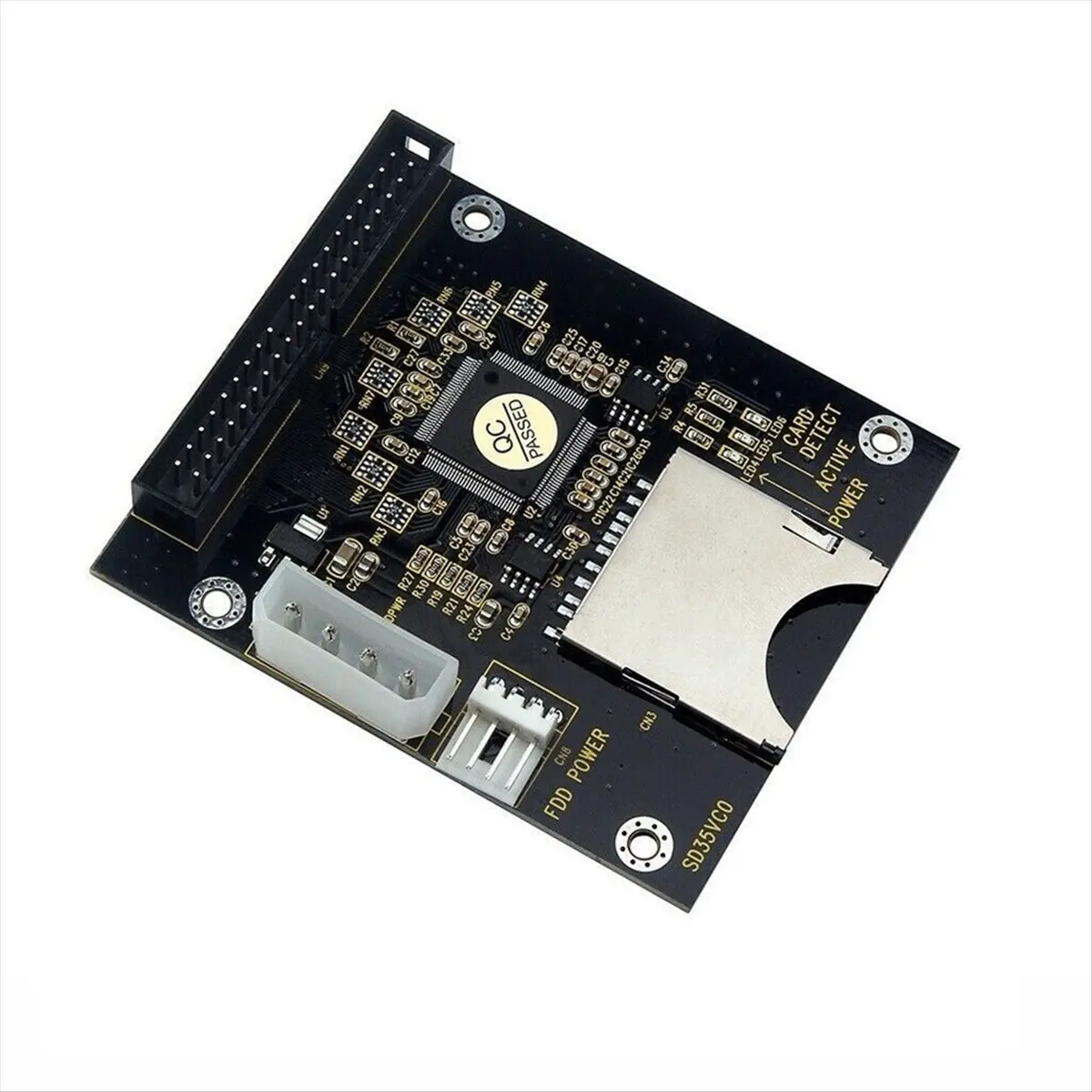 Фото Комплект из 2 адаптеров A17G: IDE-карта для SD-карт на 3,5-дюймовый 40-контактный IDE HDD, 5В, для подключения SD-карт к IDE 3,5 дюйма 40-контактный №2