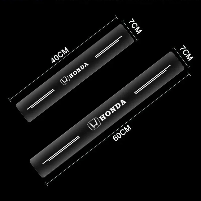 4 шт. автомобильный порог прозрачная наклейка для Honda Civic Fit Jazz Accord CRV HRV City Odyssey Passport