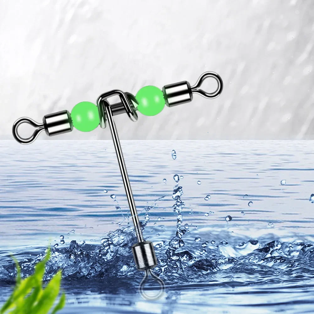 10 шт. светящаяся футболка для рыбалки 3-сторонний разъем инструмент морской