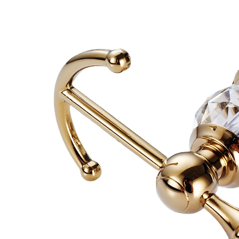 Позолоченный хромированный крючок для пальто и шляпы фурнитура ванной комнаты