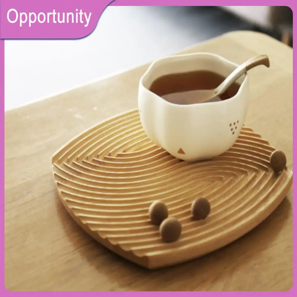 

Water Ripple Bread Dessert Tray Cutting Chopping Board Creative Geometric Design Placement Plate Curved Surface Art Mold