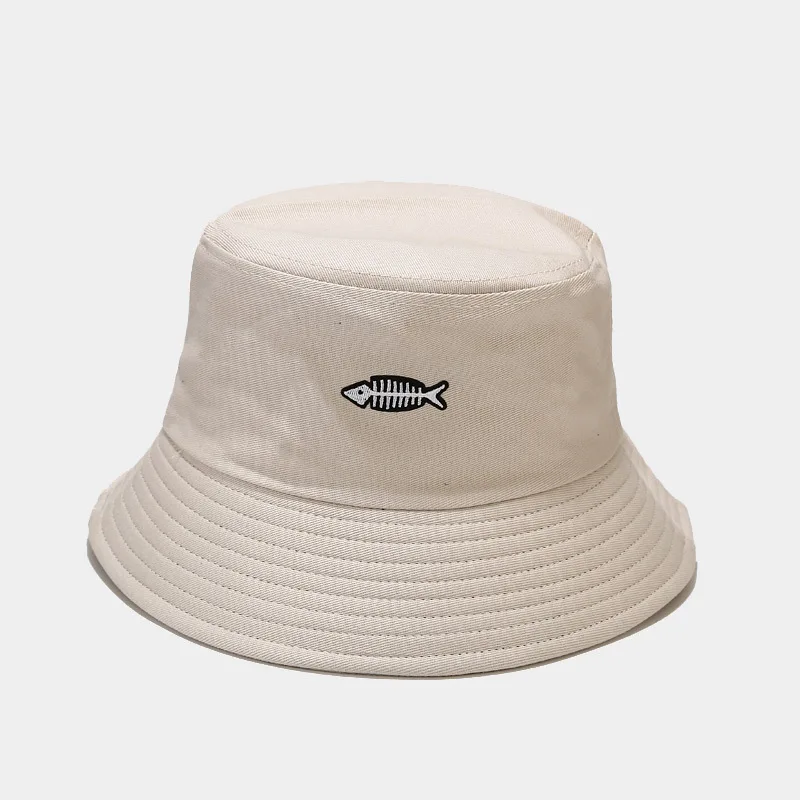 

Панама с вышивкой в стиле хип-хоп для мужчин и женщин, хлопковая шляпа от солнца, для рыбалки, пляжа, летняя