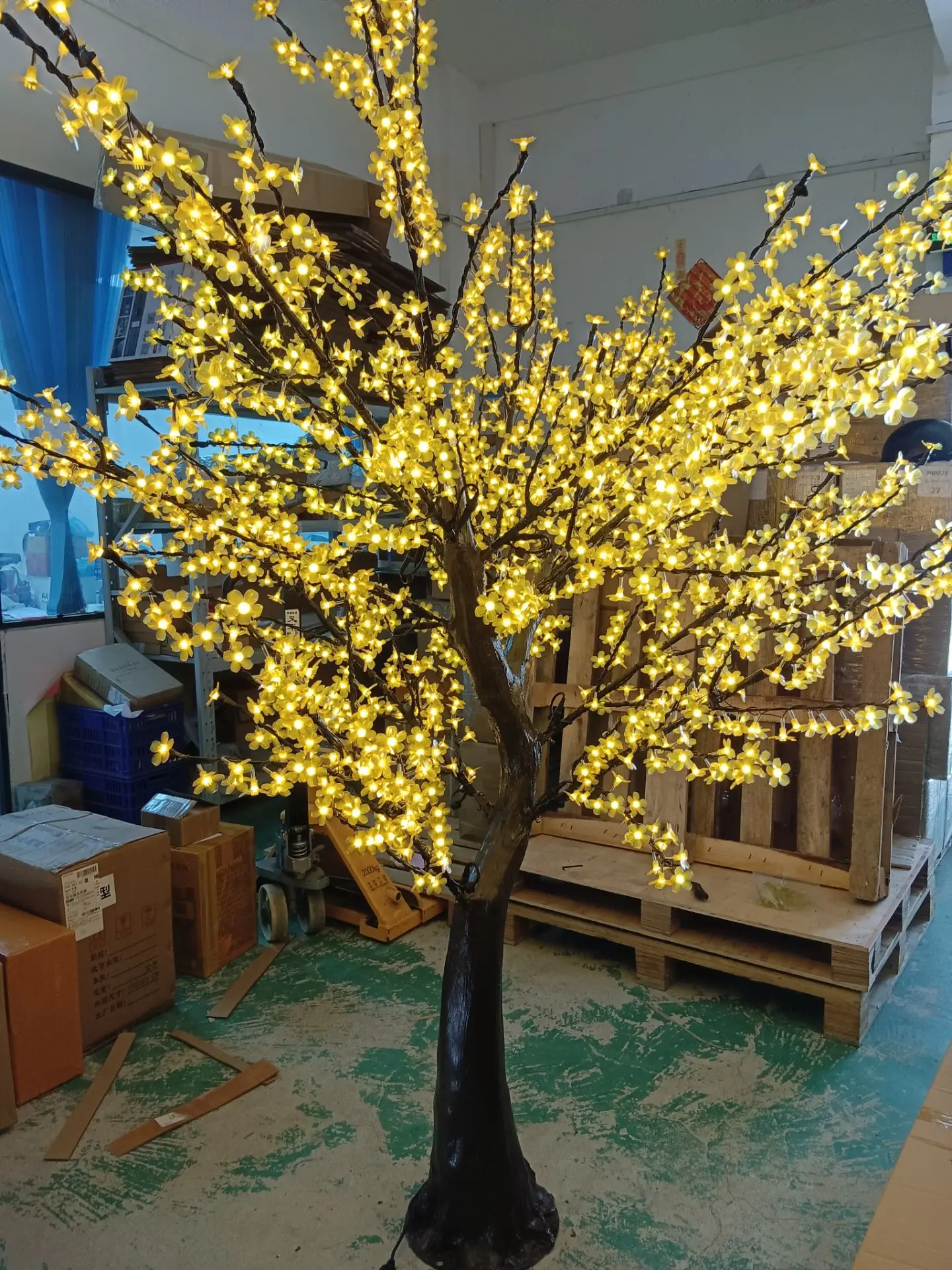 2 5 м светодиодный искусственный светильник для дерева вишни рождественский 110 220