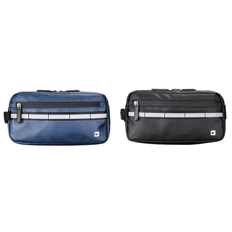 

Rhinowalk 2 Pcs Bicycle Bag Front Tube Frame Handlebar Bag Waterproof Cycling Bag Bicycle Accessories Blue & Black