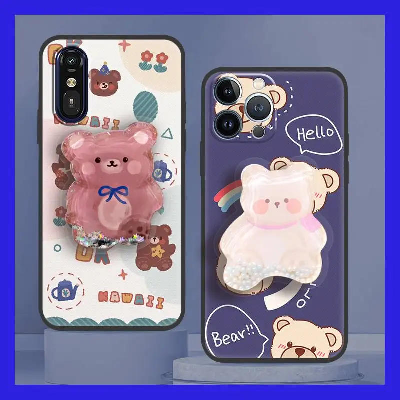 Чехол для телефона из ТПУ с зыбучим песком Fujitsu A401FC/RakuRaku A401FC/MR01