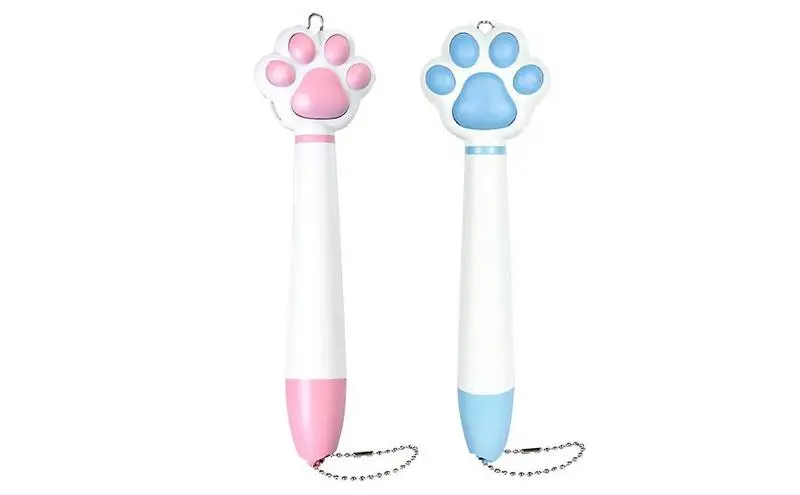 

Cat Wand Portable Cat Teaser Wand Interactive Cat Toy With Lights Rechargeable Cat Paw Shape Training Toy For Cats Kitten Dogs