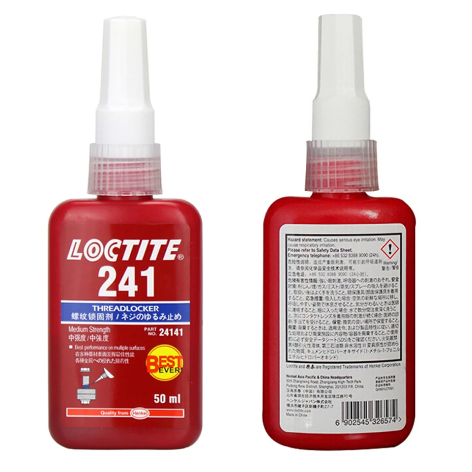 

1 шт., Анаэробный Клей loctite 241, 50 мл, 250 мл, синий, средней прочности