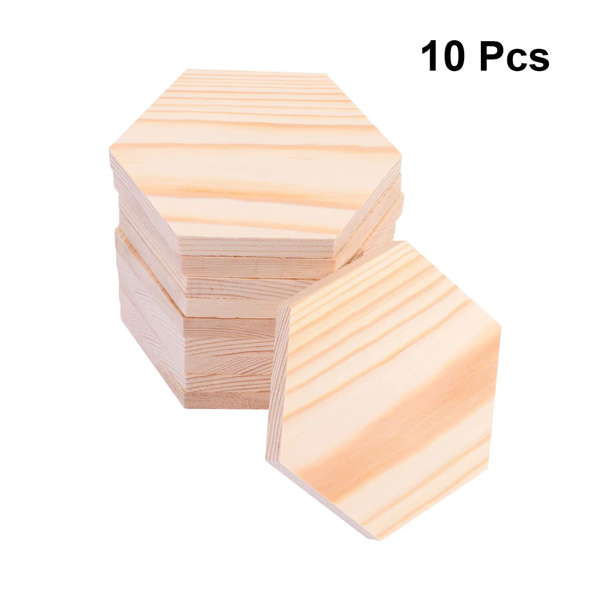 10 шт. деревянная доска многоугольный деревянный блок шестигранный