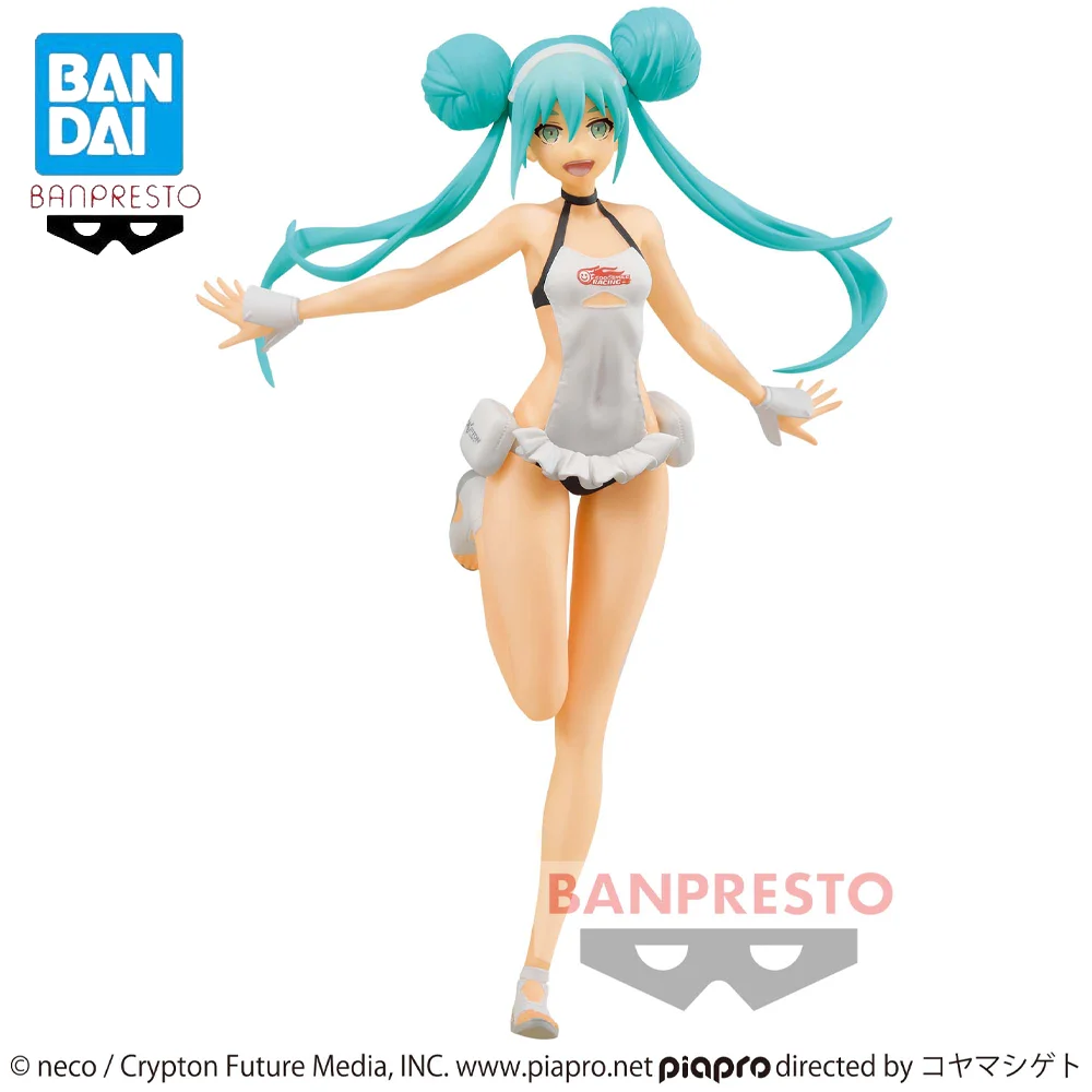 Оригинальная фигурка Мику из мультфильма BANPRESTO HATSUNE MIKU Racing 2022 тропической