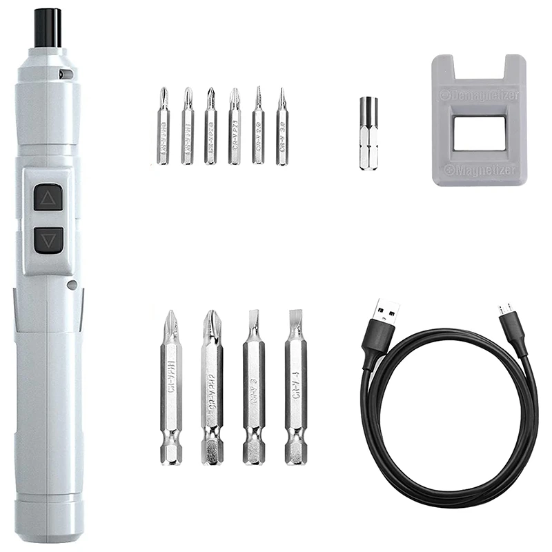 

Electric Screwdriver 3.6V Small Cordless Screwdriver, USB Fast Charge Screwdriver Kit, Pen-Sized Mini Screwdriver