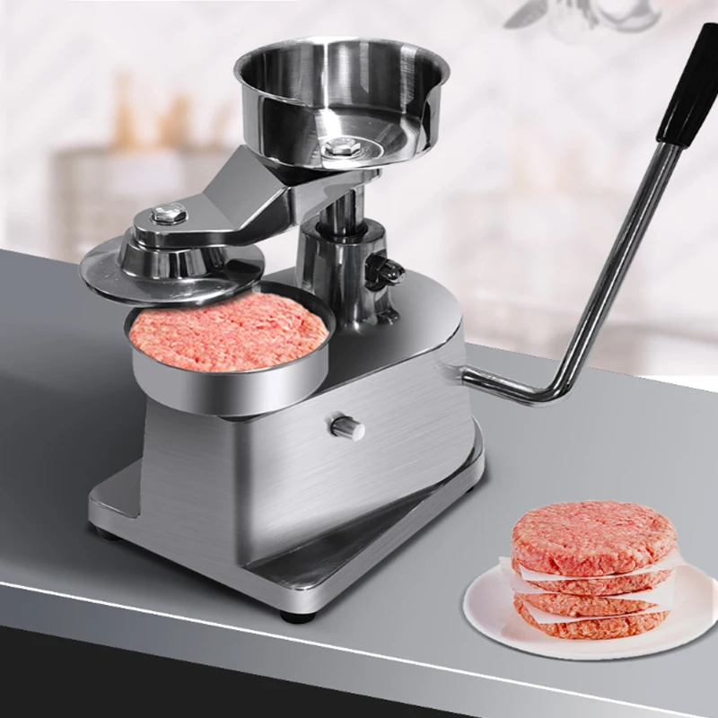 

Small-sized Manual Burger Molding And Pressing Machine Commercial Patties Mould Meat Stuffing Tool