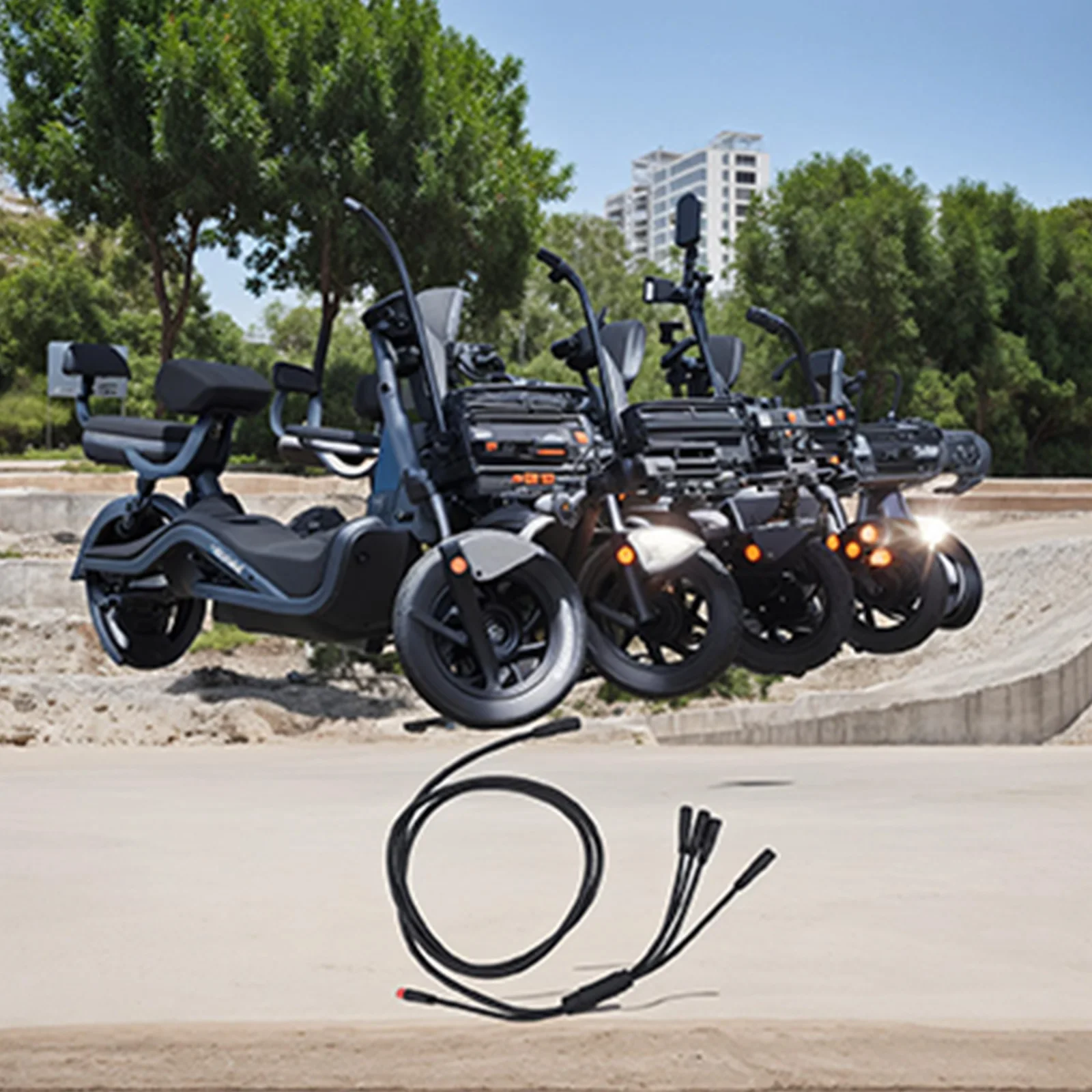 Основный кабель велосипеда Кабель для электрического Разъем управления