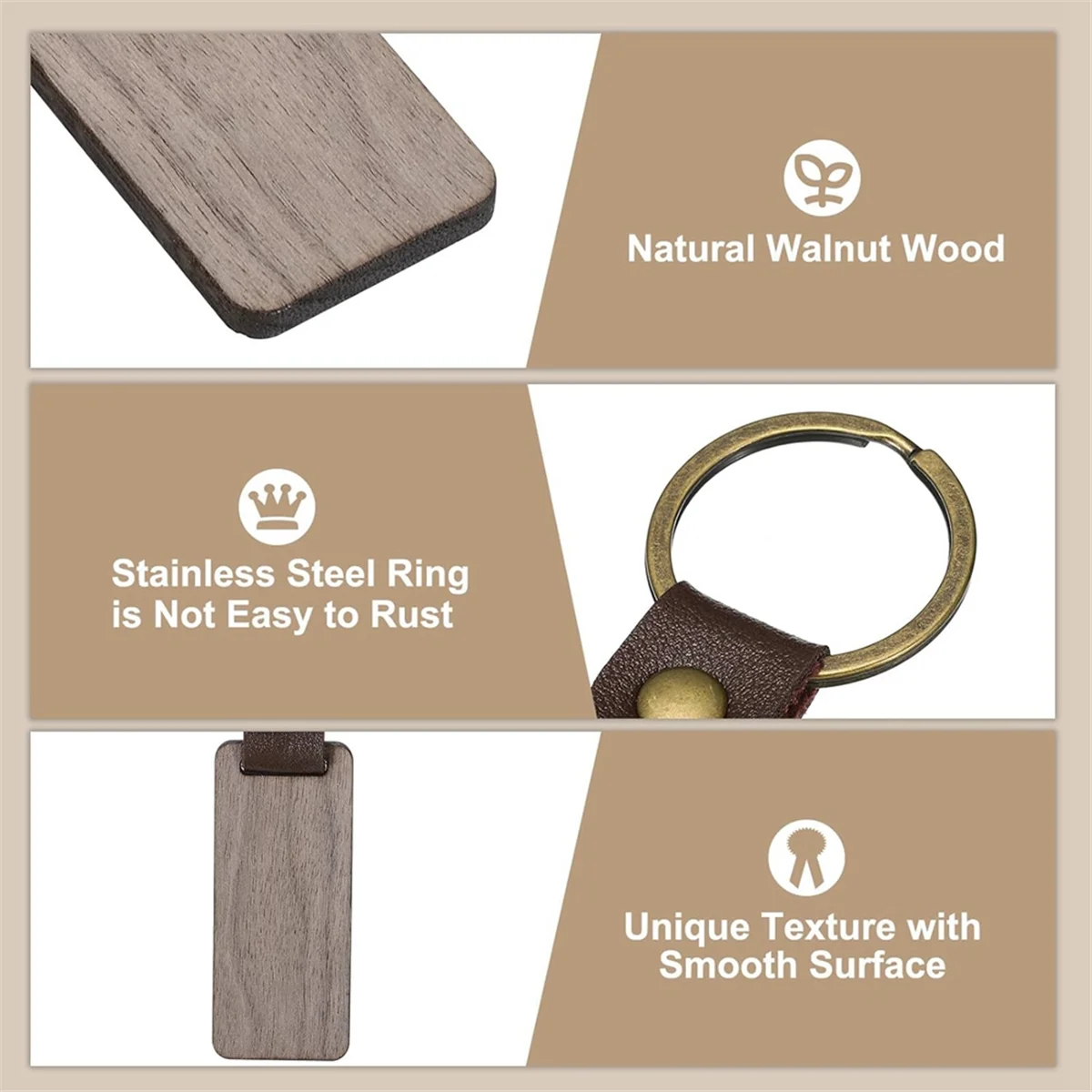 Деревянные заготовки для ключей Персонализированные бирки Маленький брелок