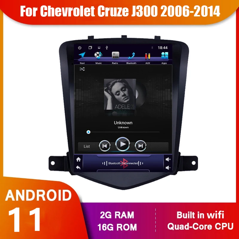 

Android 11 Autoradio For Chevrolet Cruze J300 2006-2014 2din Car Radio Multimedia DVD Player Stereo Video Navi GPS 2+32G WiFi BT