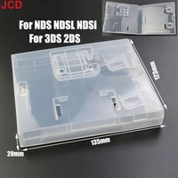 jcd 1pcs game card cartridge plastic shell protective box for nds ndsl ndsi 3ds 2ds card case storage case replacement shell