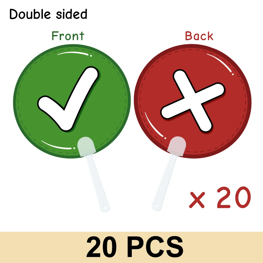 

Двусторонние пластиковые весла для голосования QKX