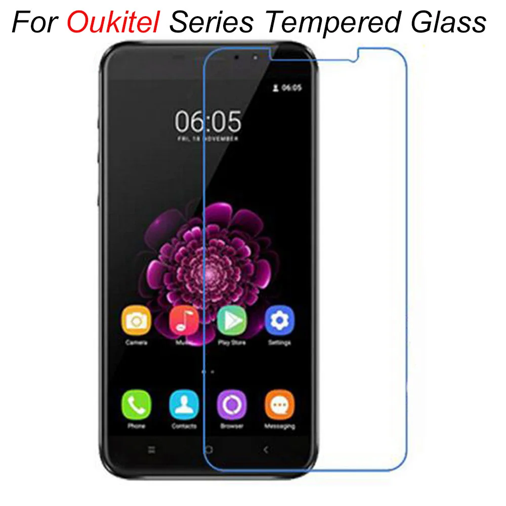 Закаленное стекло 2.5D 9H для Oukitel U18 U22 U23 U15S MIX2, Защита экрана для Oukitel U11 U20 PLUS U15 U25, зеркальное стекло