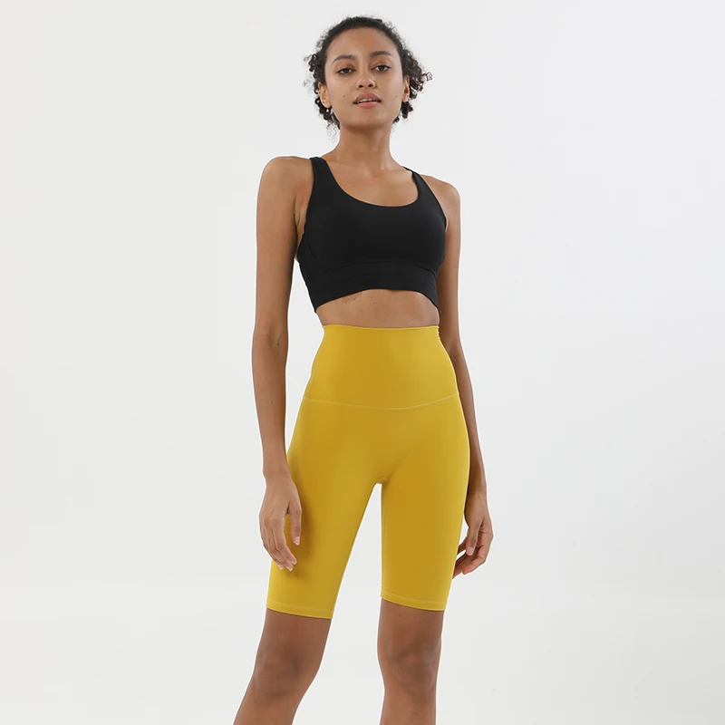 SOISOU Summer Yoga Set Two Piece Sets Womens Outifits Bra Top Women Shorts Sport Fitness Cycling Gym Sportswear Woman 45 Colors