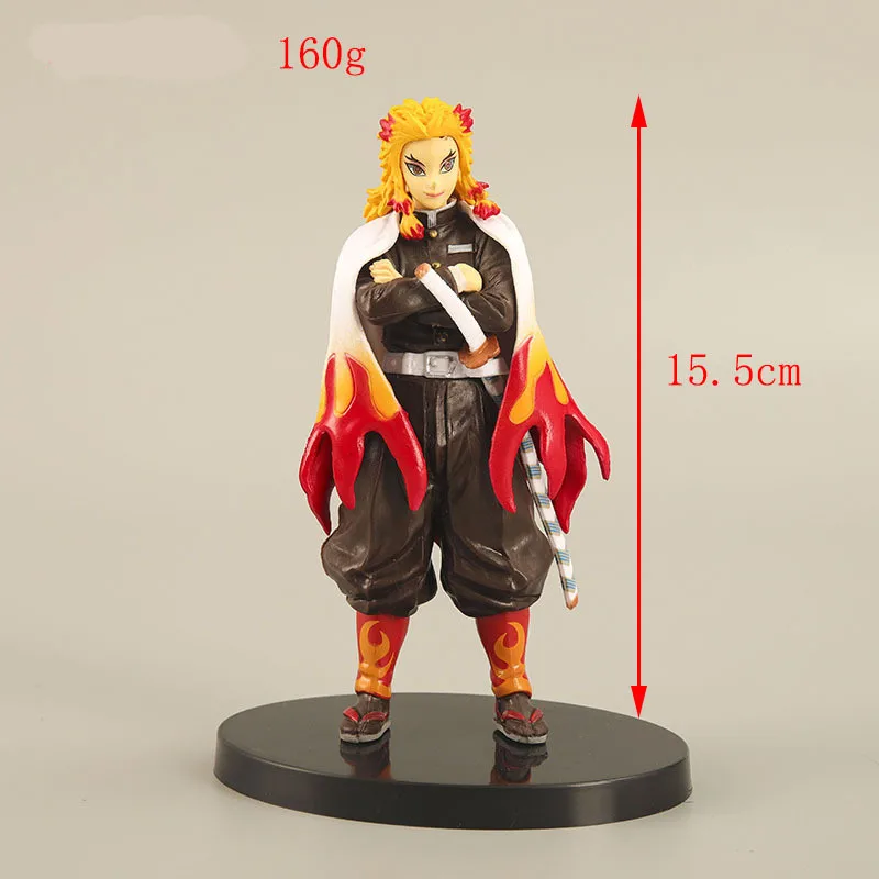 

4 Blades of Demon Slayer Incumbent Column Rengoku Kyoujurou Uzui Tengen Tokitou Muichirou Kanroji Mitsuri PVC Model Anime Figure