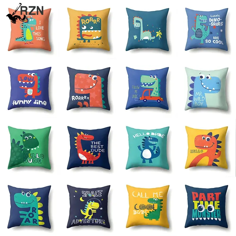 

Наволочка в виде динозавра, 45x45 см