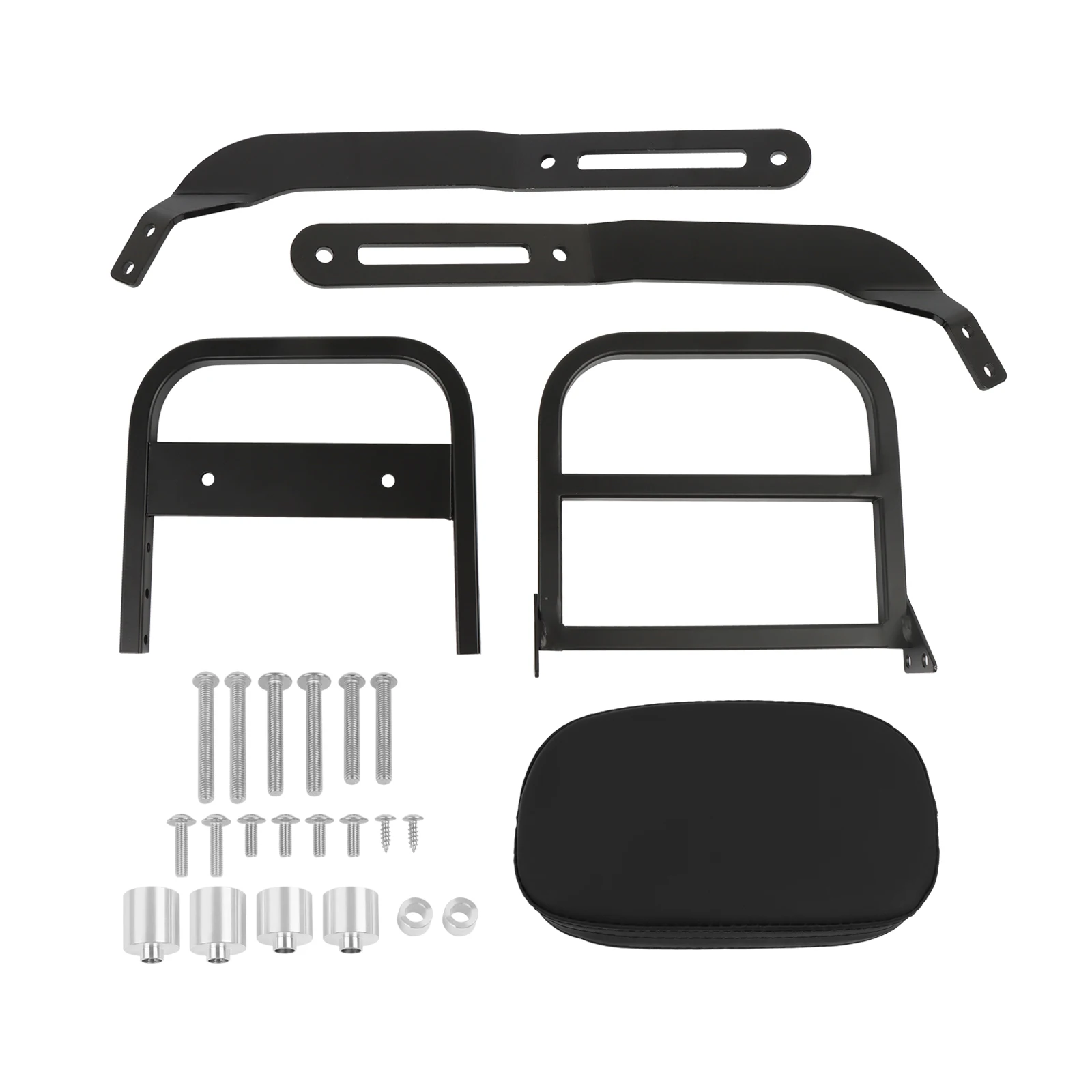 Съемная задняя багажная стойка со съемной спинкой и пассажирским сиденьем для