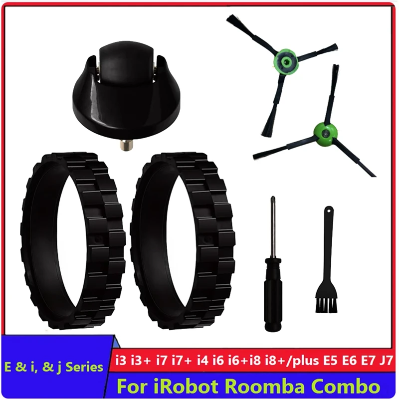 

For IRobot Roomba I3 I3+ I4 I6 I6+ I7 I8 E5 E6 E7 J7 7550 3550 3150 5150 6198 7150 Front Wheel Caster Side Brushes