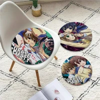 corpse party nordic printing dining chair cushion circular decoration seat for office desk chair mat pad