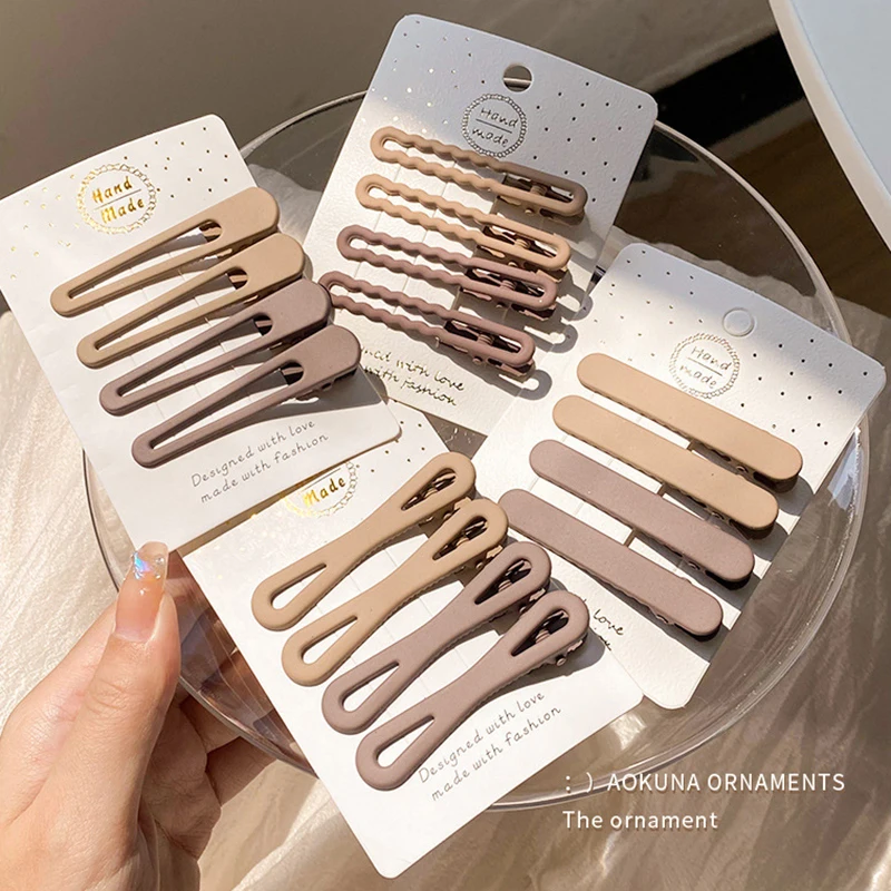 Geometry Bb Hair Clips Clips Women Girls Kids Seamless Makeup Barrettes Hairpins Hair Accessories