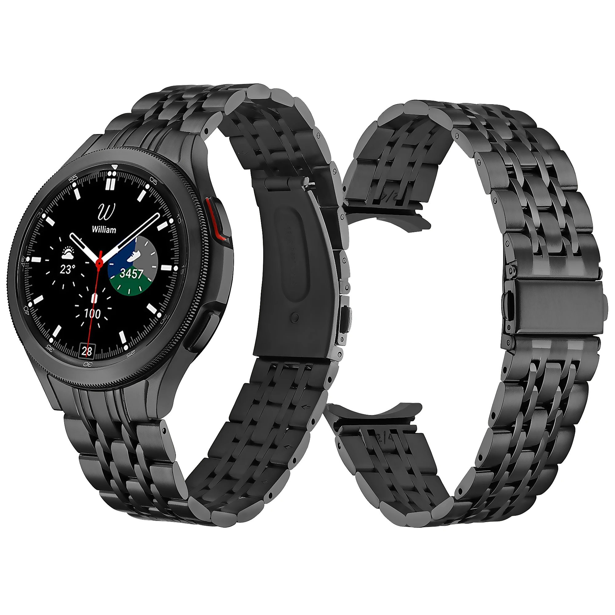 

Metal Strap For Samsung Galaxy Watch 4 Classic 46mm 42mm No Gap Watchband Bracelet For Galaxy Watch4 44mm 40mm Smartwatch Band