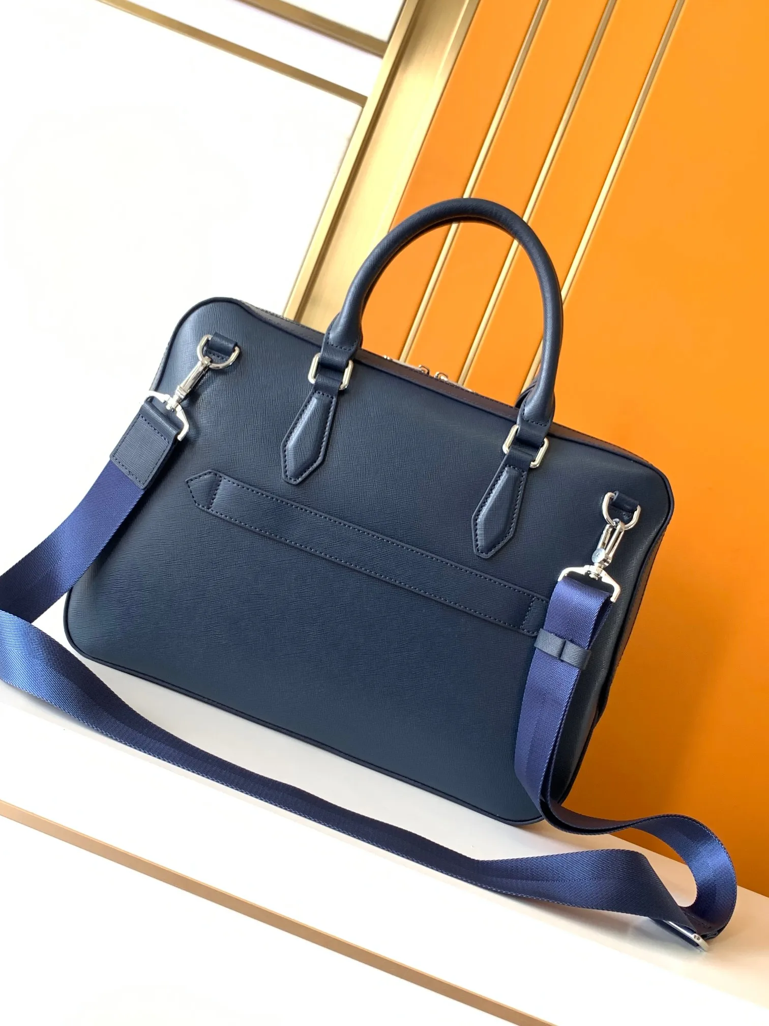 Роскошная мужская сумка с логотипом MB 7033 модный портфель из воловьей кожи