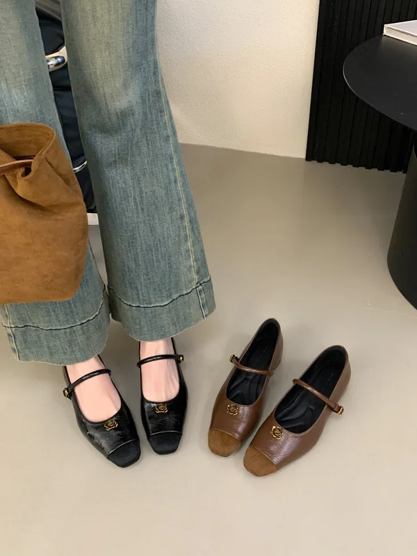 Женская обувь увеличения роста оксфорды на платформе с квадратным носком