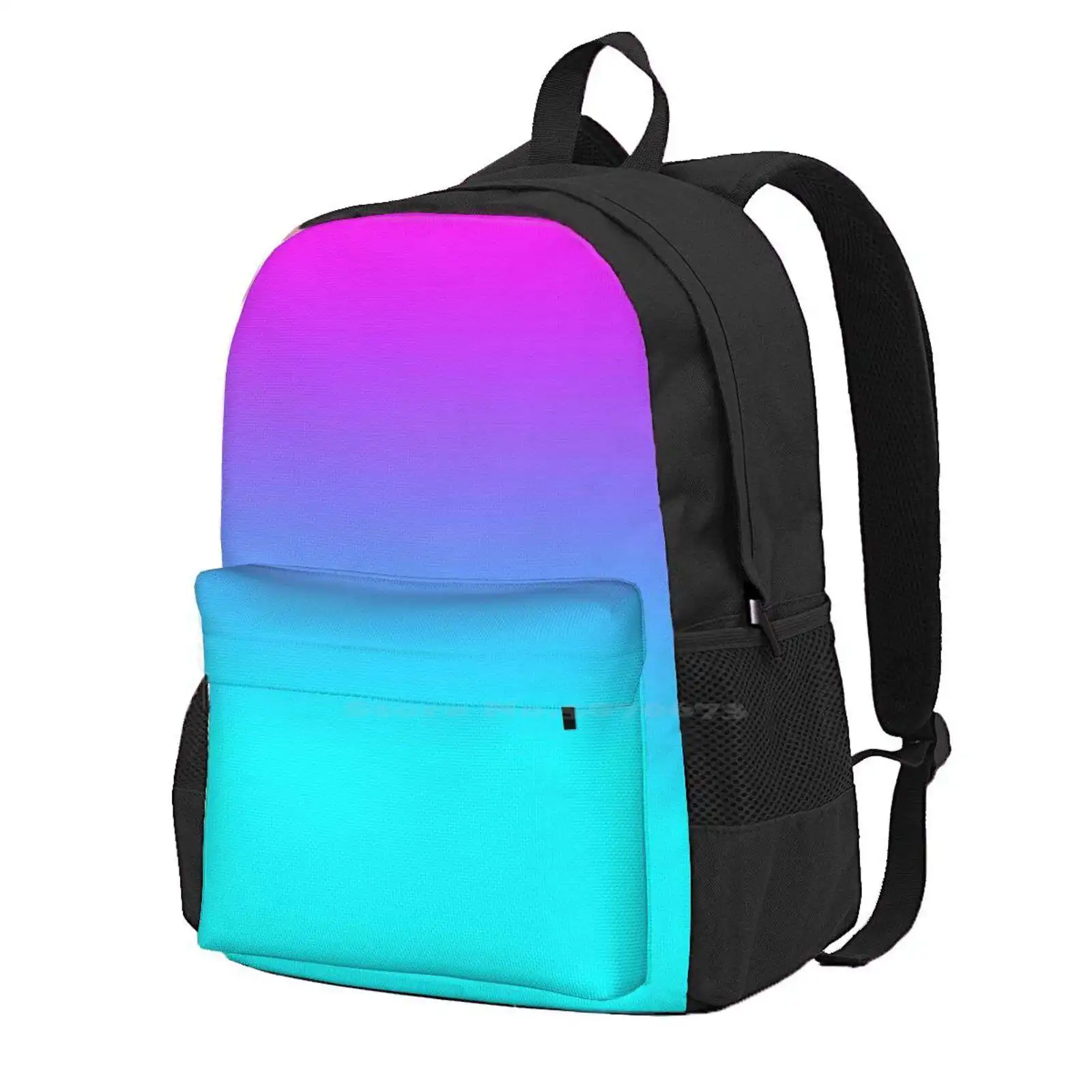 Gradient Roze Aqua Fashion Travel Laptop School Backpack Bag Aqua Gradient Pink Blue Cute Trendy Purple Ombre Girly Cool Green