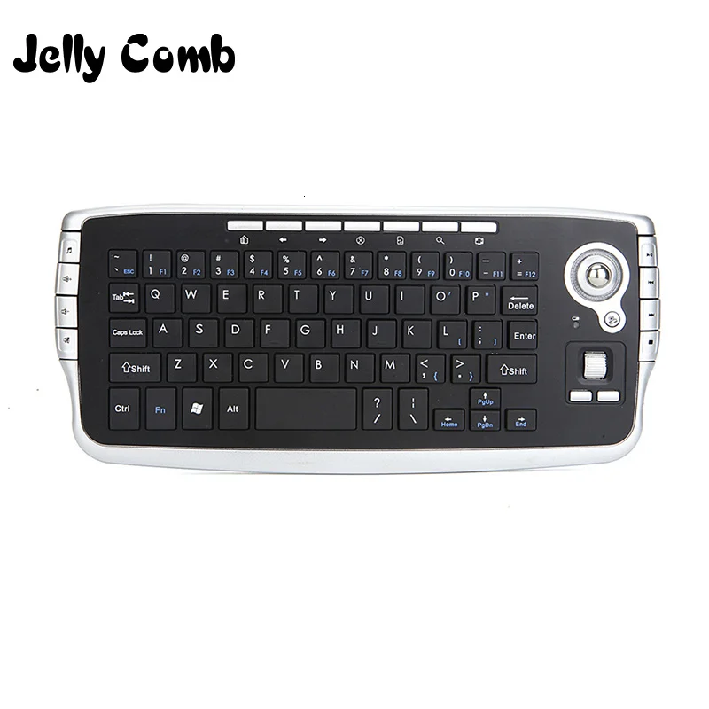 Jelly Comb Mini 2.4G Wireless Keyboard with Trackball Keyboard for Smart TV Box Multi-media Functional Trackball Air Mouse